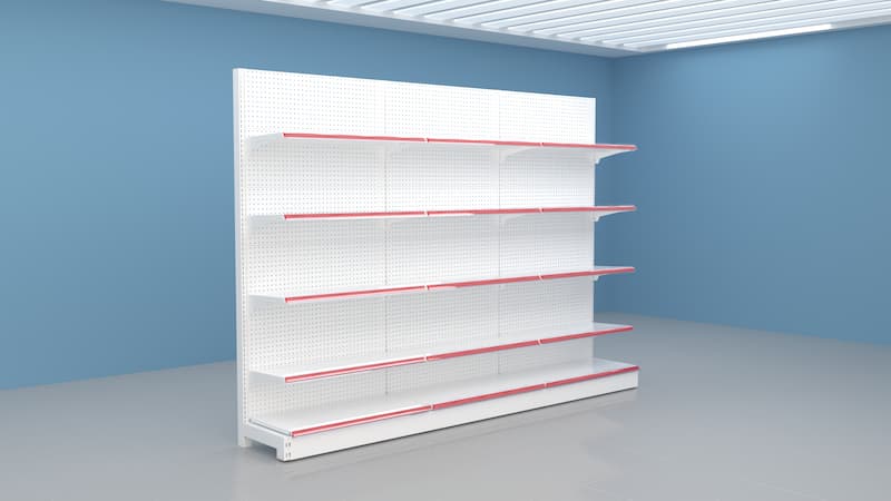 单面冲孔背板货架